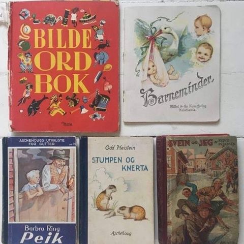 Barnebøker fra 1940 og 1950-tallet