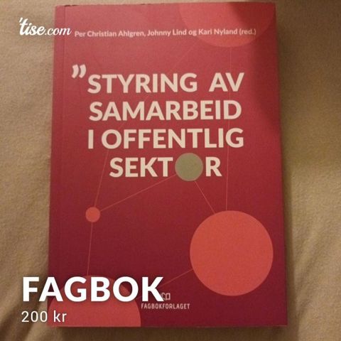 Styring av samarbeid i offentlig sektor