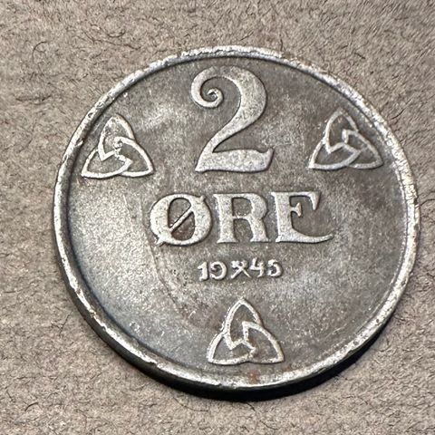 2 øre 1945 jern (3016 AN)