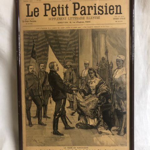 La Petit Parisien. 20. Octobre 1895. Supplément Litteraire Illusstré.