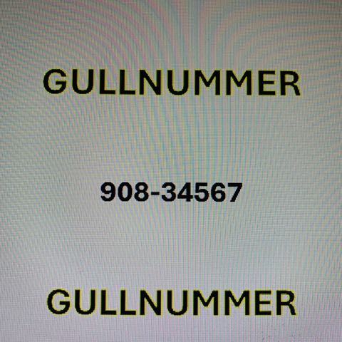 GULLNUMMER
