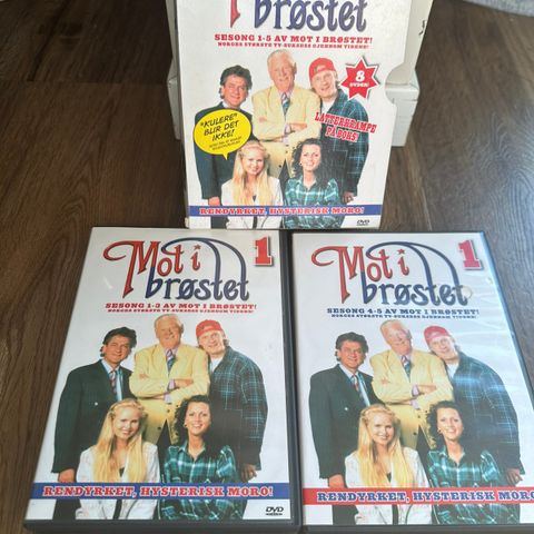 Mot i brøstet Dvd sesong 1-5