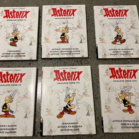 Asterix samlede verk 3-8 selges