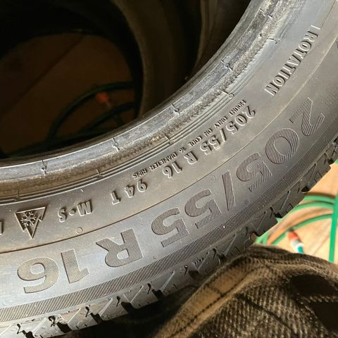 205/55 r16. Vinterdekk piggfri, Conti Viking Contact 7