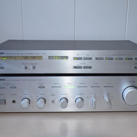 Yamaha A-760 Stereo Integrated Amplifier & T-760 Am/Fm Tuner