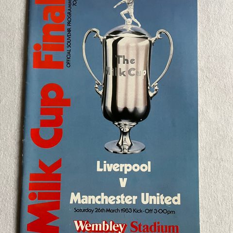 Fotball  Liverpool - Manchester United  Ligacup Finale 1983