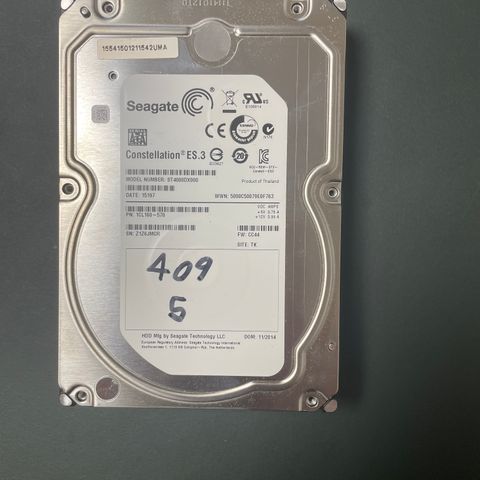 Seagate Constellation ES.3 4TB Enterprise Harddisker