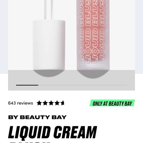 By BeautyBay Liquid Cream Blush - ubrukt