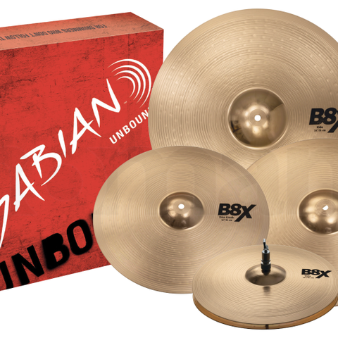 Cymbaler, hihat, crash og ride - Sabian B8 X