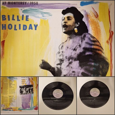 BILLIE HOLIDAY "AT MONTEREY, 1958" 1986