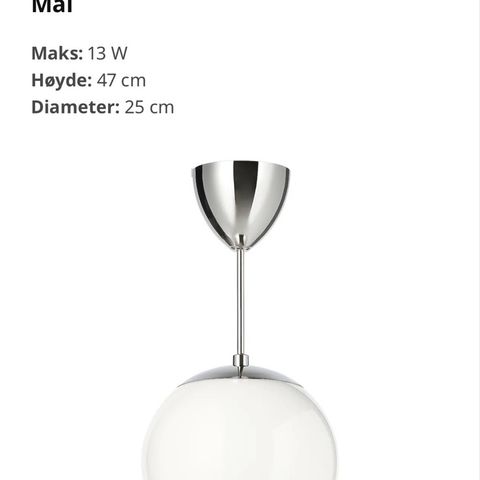 taklampe ikea, farge gull, høljes