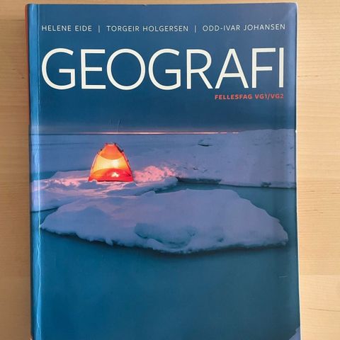 Bok Geografi  - fellesfag vg1/vg2 (på nynorsk)