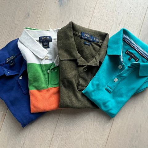 Polo Ralph Lauren og Tommy Hilfiger t-skjorter og genser