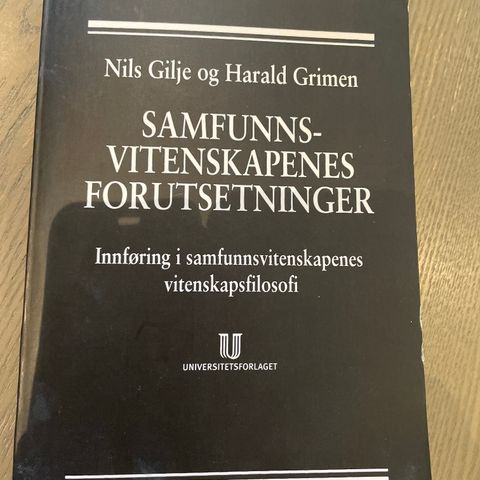 Samfunnsvitenskapens forutsetninger