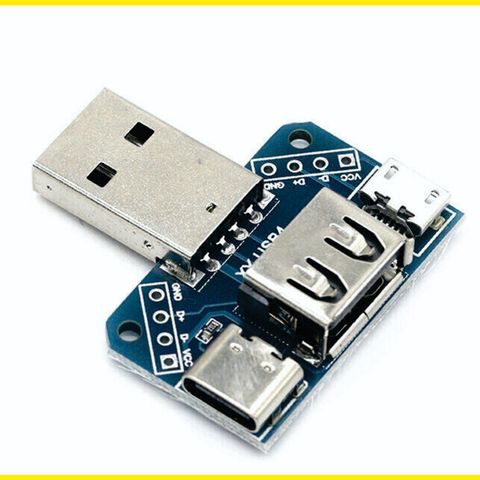 USB-C hann-USB-kontakt til Type-c mikro-USB hunn-USB 2.54-4P, USB adapter