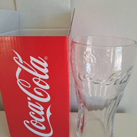 Coca cola glass. Nytt!