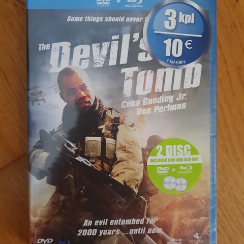 The DEVIL'S TOMB I PLAST DVD OG BLU-RAY