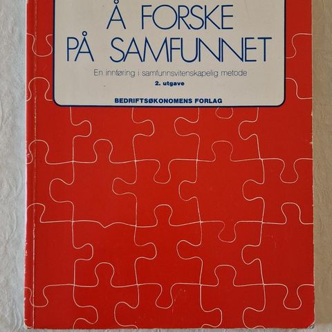 Å Forske På Samfunnet (1991) Knut Halvorsen