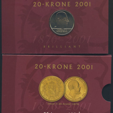 20 kr 2001 Stjernemynt.