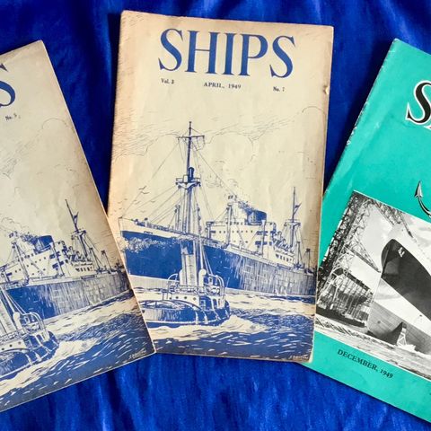 SHIPS - Publisert 1949 - Skip, rederier m.v. - 3 separate hefter - kr. 70 stk.