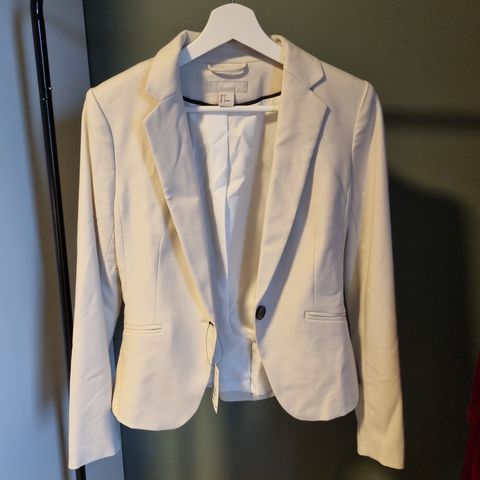 Blazer kremhvit / beige dame str 34