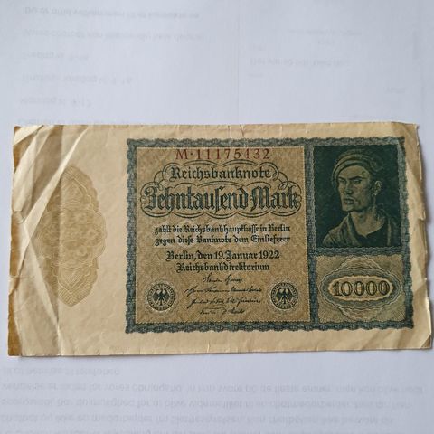 10000 mark Berlin 19 januar 1922