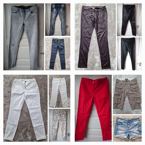 Bukser / jeans/ leggins / shorts str. S, M (36, 38)
