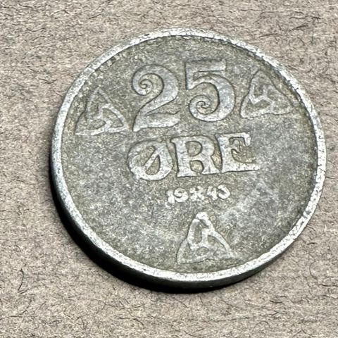 25 øre Zink 1943 (3029 AN)