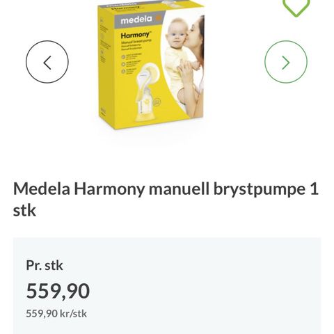 Medela brystpumpe