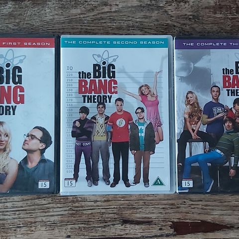 The Big Bang Theory sesong 1, 2, 3 DVD