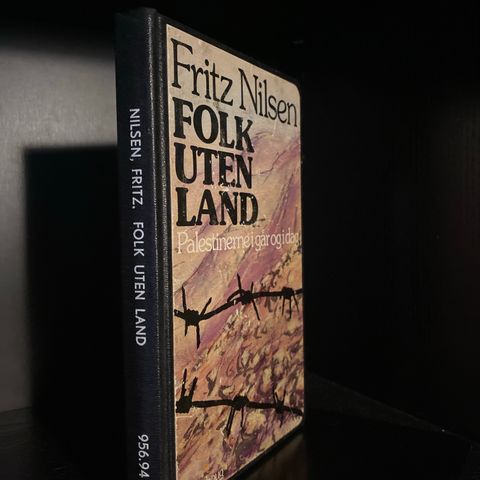 📚BORGE ANTIKVARIAT: «Folk uten land - Palestinerne i går og i dag» Fritz Nilsen