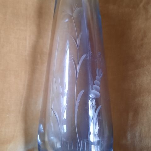 Retro/Vintage/Gammel vase i krystall, Randsfjord