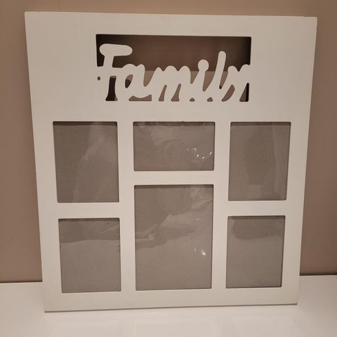 Family bilderamme- Hvit- 40×43cm