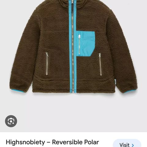 Vendbar jakke fra Highsnobiety. Herre/unisex str S