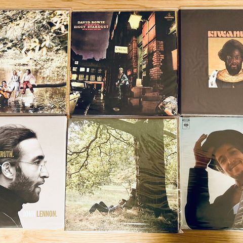6 LP plater Lennon, Kiwanuka, Dylan, Wings, Bowie