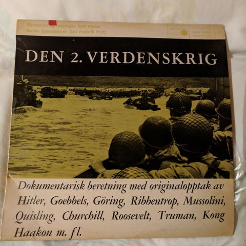 Historisk LP plate WW2.