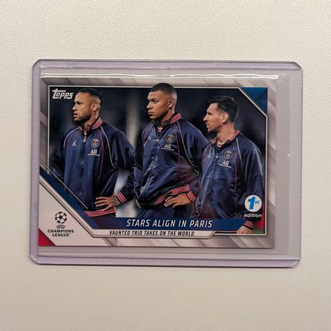 Messi, Neymar & Mbappe (Topps 1st edition)