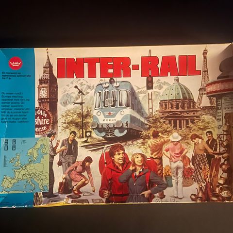 Vintage 1980 Brettspill Inter-Rail