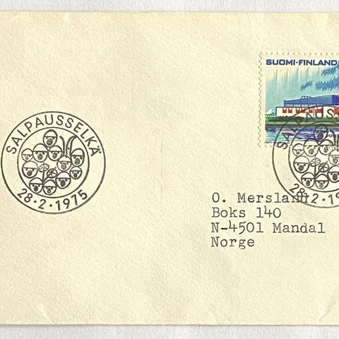 Finland 1975 Særstempel: Salpausselkä 28-2-1975