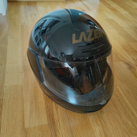 Motorsykkelklær (str XL), komplett med hjelm