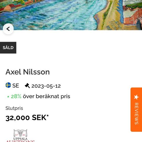 oljemaleri Axel Nilsson  Kanalen vid S:t Eriksbron