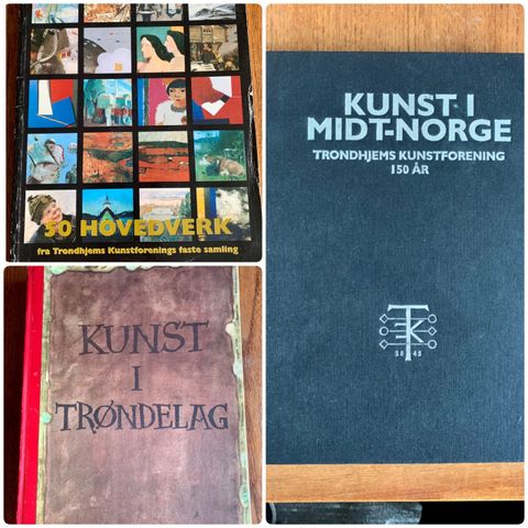 Trondhjems kunstforening - 3 bøker - 50kr pr stk.