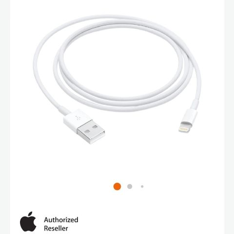 Ny Apple USB Lightning Ladekabel 1m