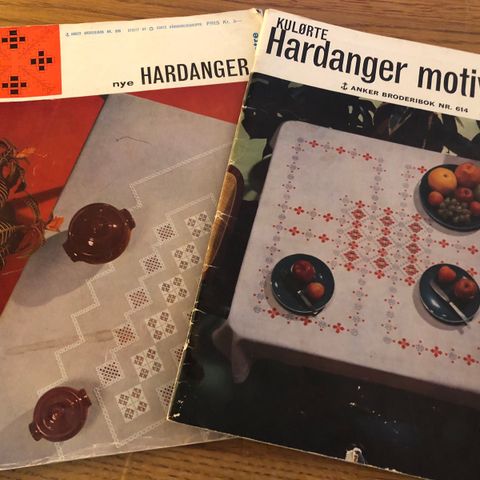 Retro broderiblader - Hardanger mønstre / motiver