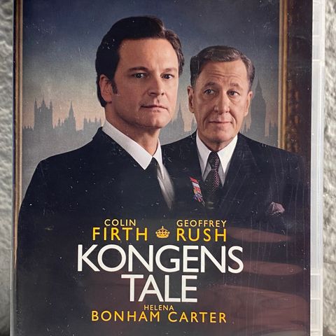 Kongens Tale (DVD - 2010 - Tom Hooper) Norsk tekst.