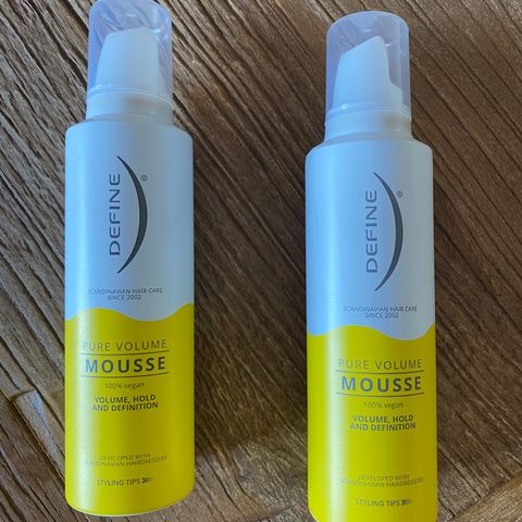 DEFINE Pure Volume Mousse 2x200ml