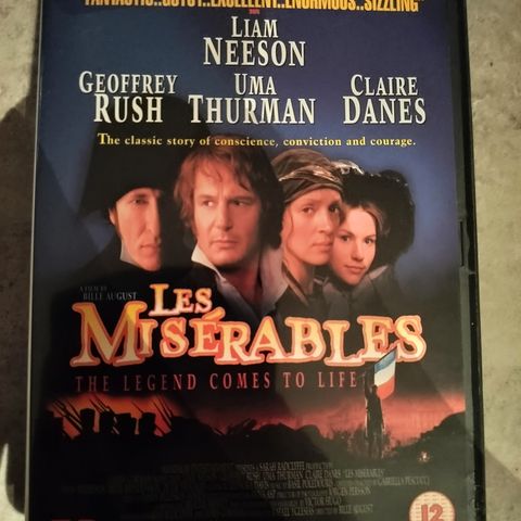 Les Miserables ( DVD) - 1998 - 66 kr inkl frakt