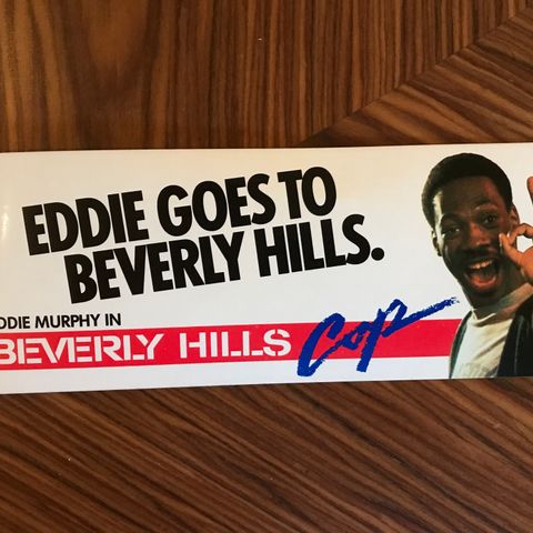 ‘80s Beverly Hills Cop bumper sticker