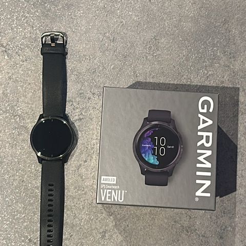 Garmin Venu 43mm GPS (sort)