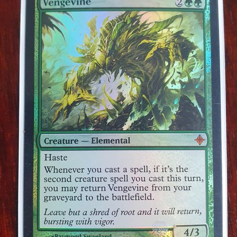 Magic the gathering kort. Vengevine FOIL